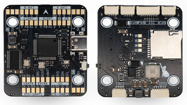 Детальний вигляд політного стеку KARMA F405 V1 з технічними характеристиками